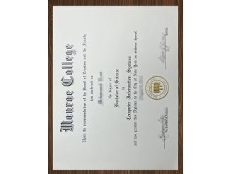 How to tell if a Monroe College degree is real?  