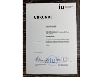 Online Help for Iu Internationale Hochschule Urkunde and Zeugnis.